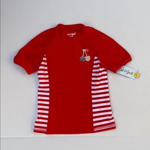 Cat & Jack Girls' Short Sleeve Rash Guard